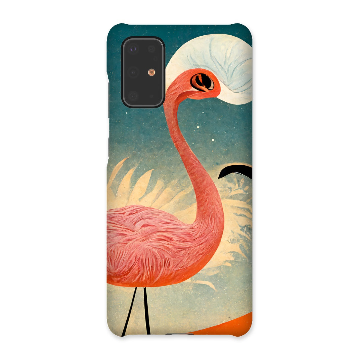 Flamingo Poster Style Snap Phone Case