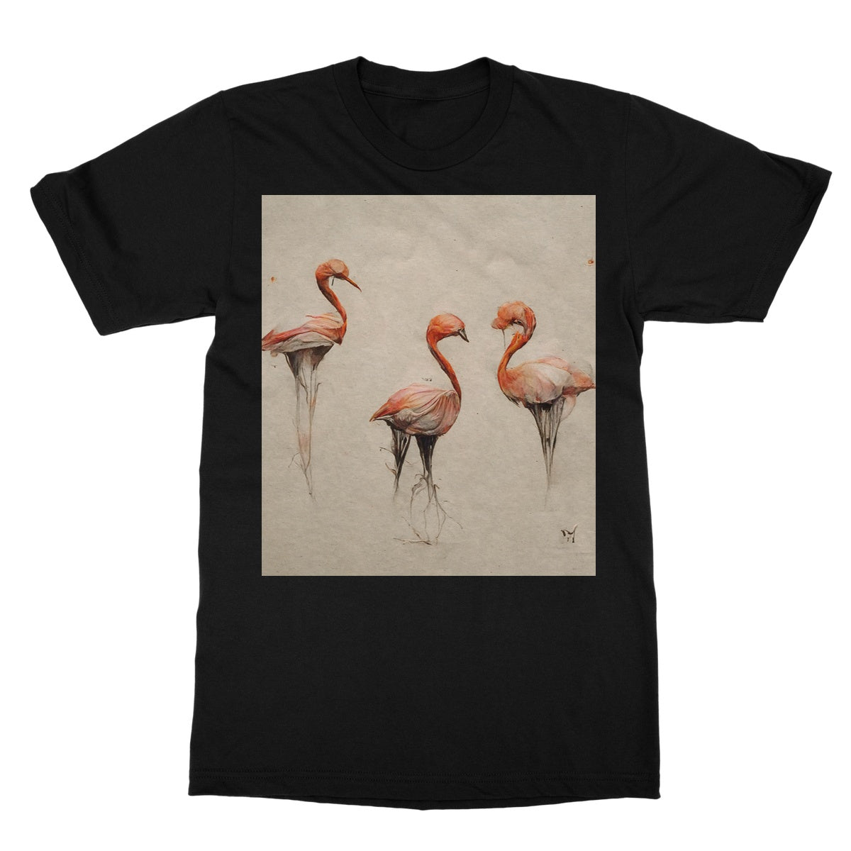 Flamingo Trio Softstyle T-Shirt