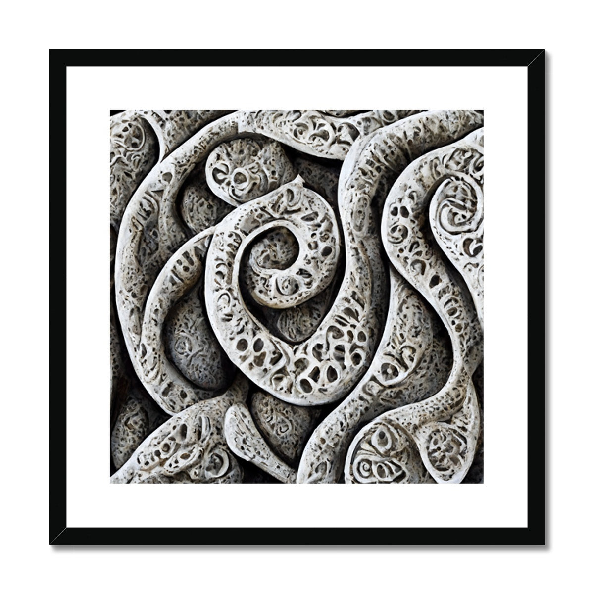 Stone Carvings Framed & Mounted Print