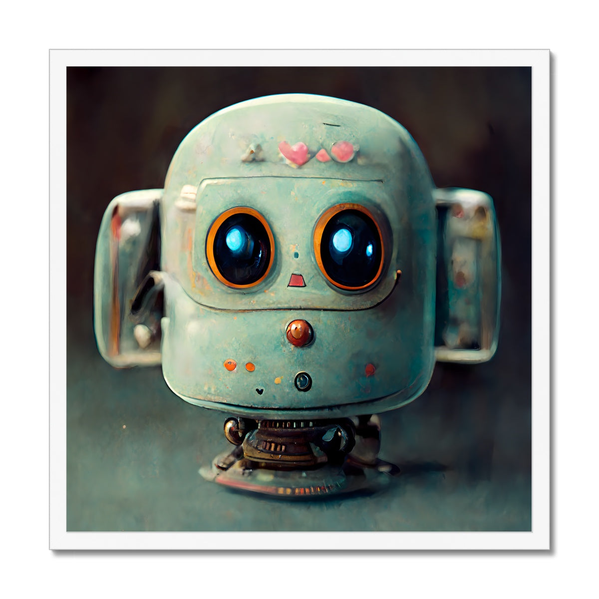 Puppy Bot Pop Framed Print
