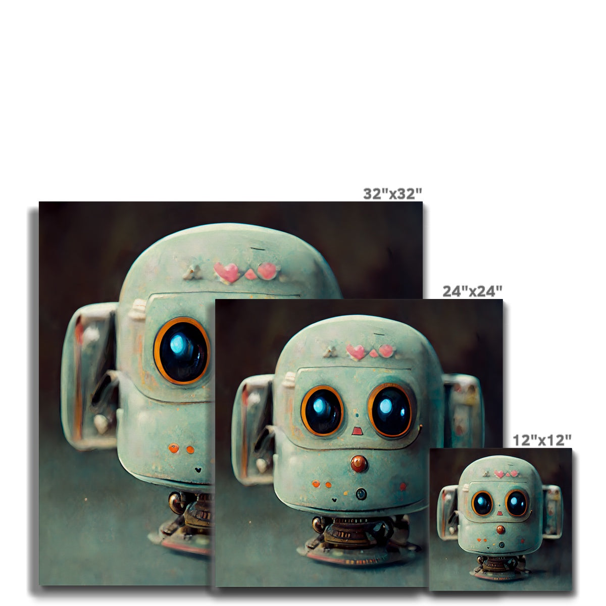 Puppy Bot Pop Canvas