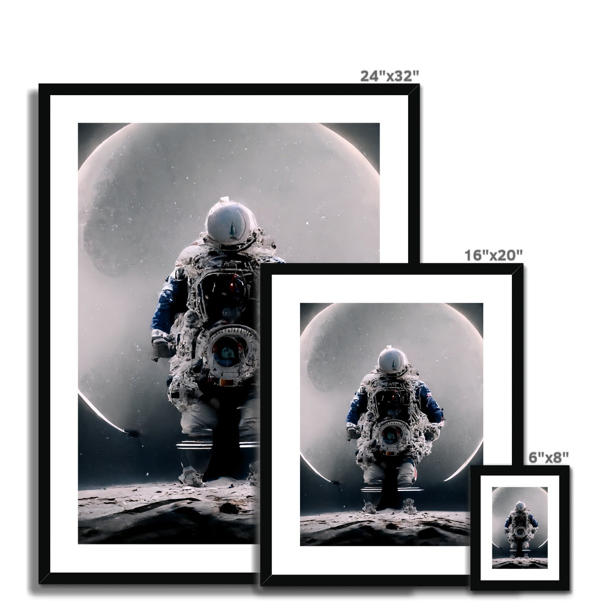 Moon Gazer Framed & Mounted Print