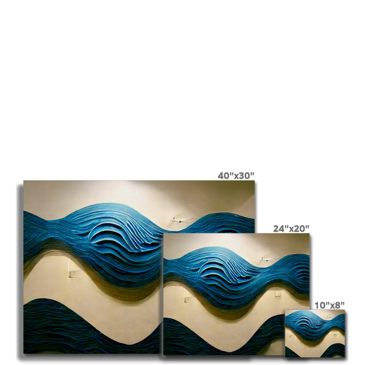 Blue Waves Canvas