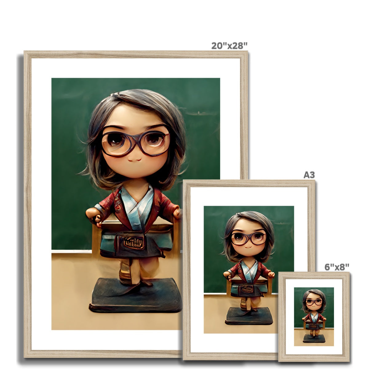 TeachMe Teacher Pop Framed & Mounted Print
