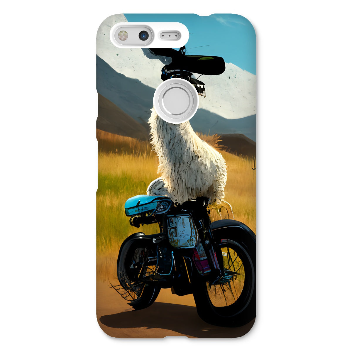 Llama on a Bike Snap Phone Case