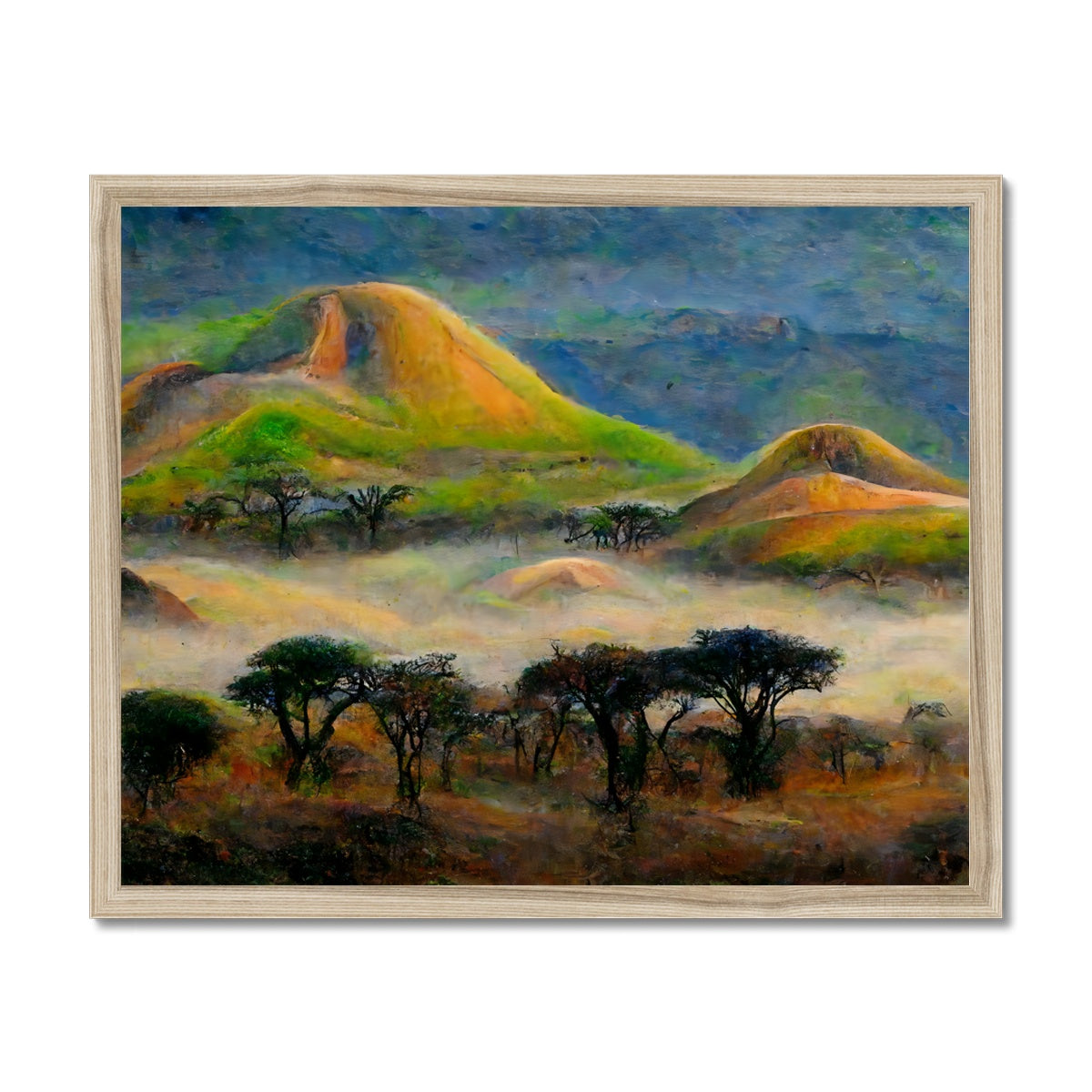 Rolling Hills Africa Framed Print