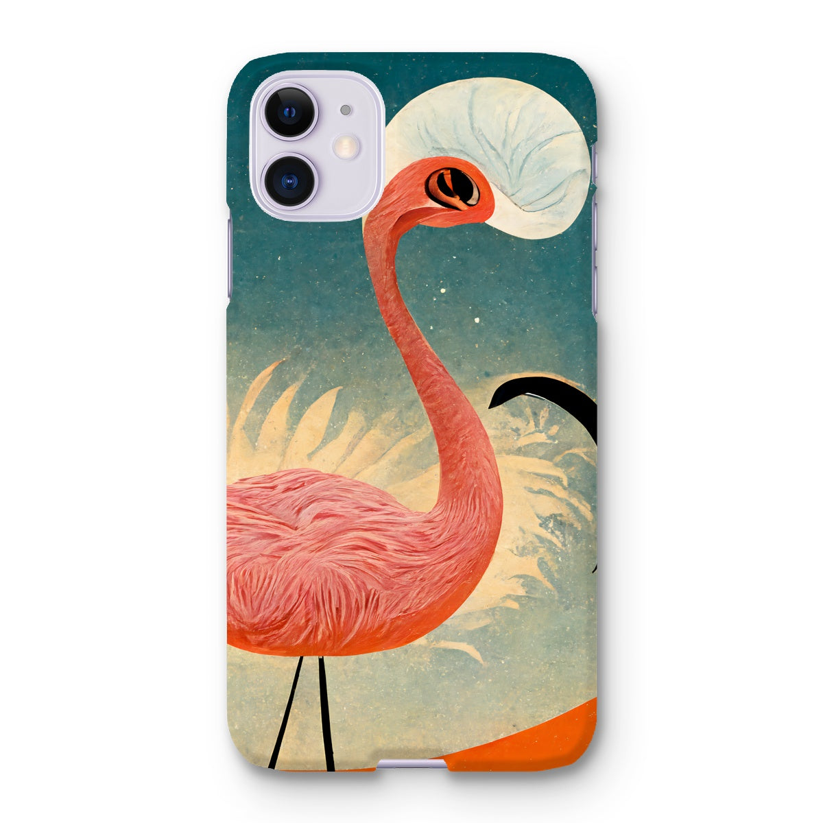 Flamingo Poster Style Snap Phone Case