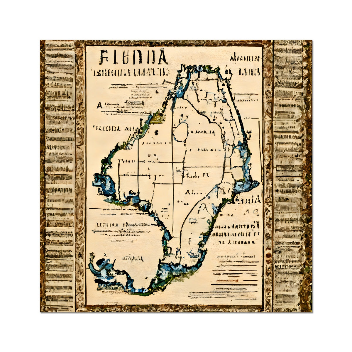 Florida Antiqua Fine Art Print