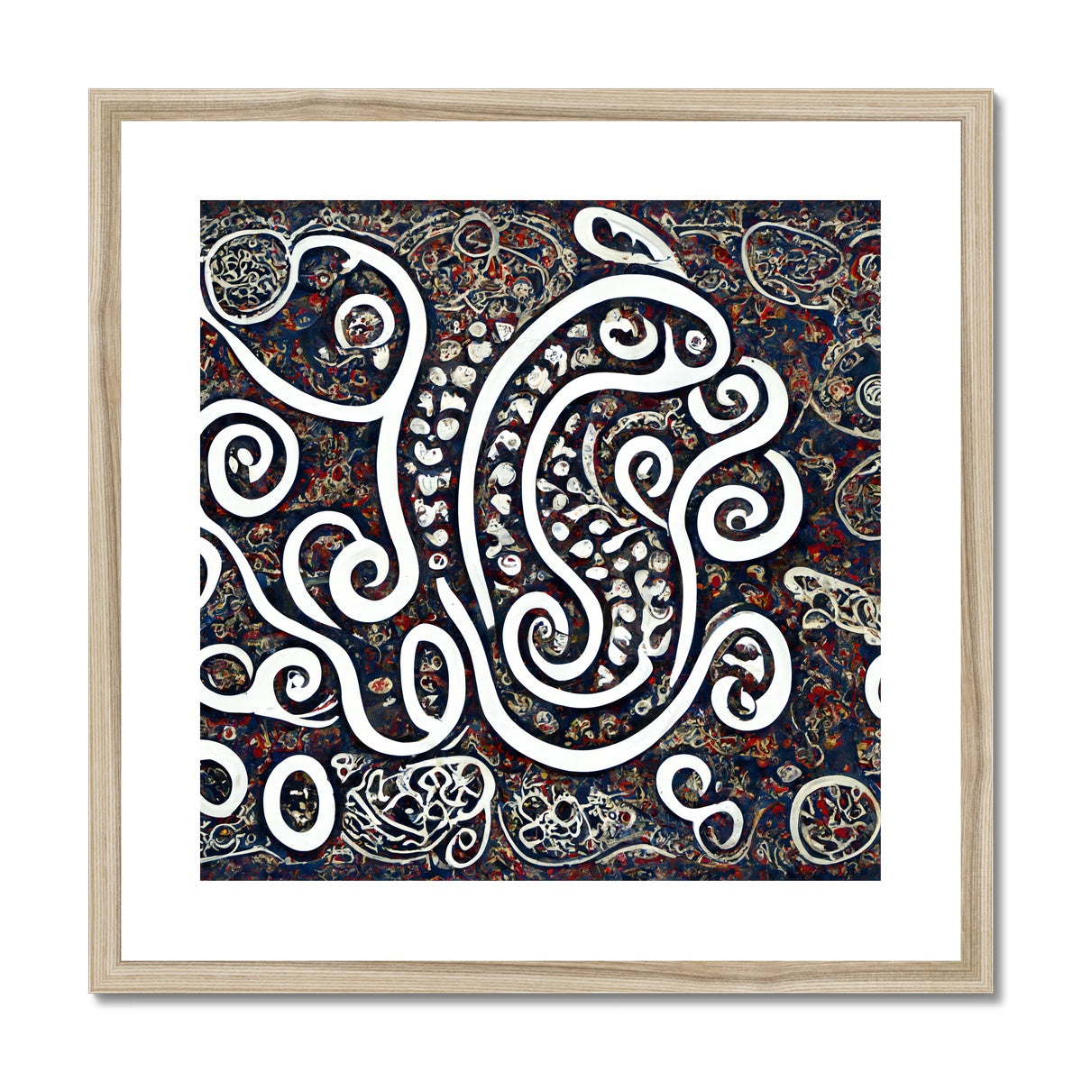 Swirling Paisley Framed & Mounted Print