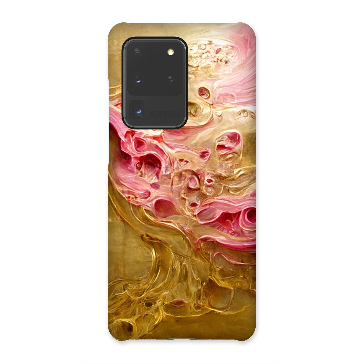 Swirls of Gold and Pinkk Snap Phone Case