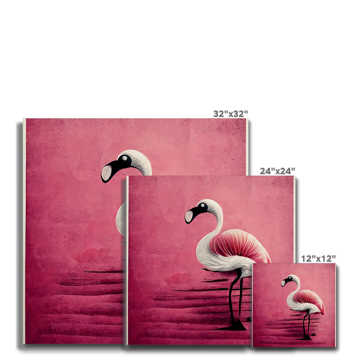 Flamingo Standing Proud Canvas