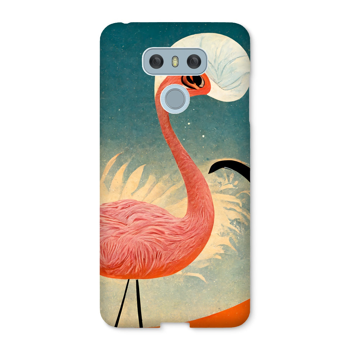 Flamingo Poster Style Snap Phone Case