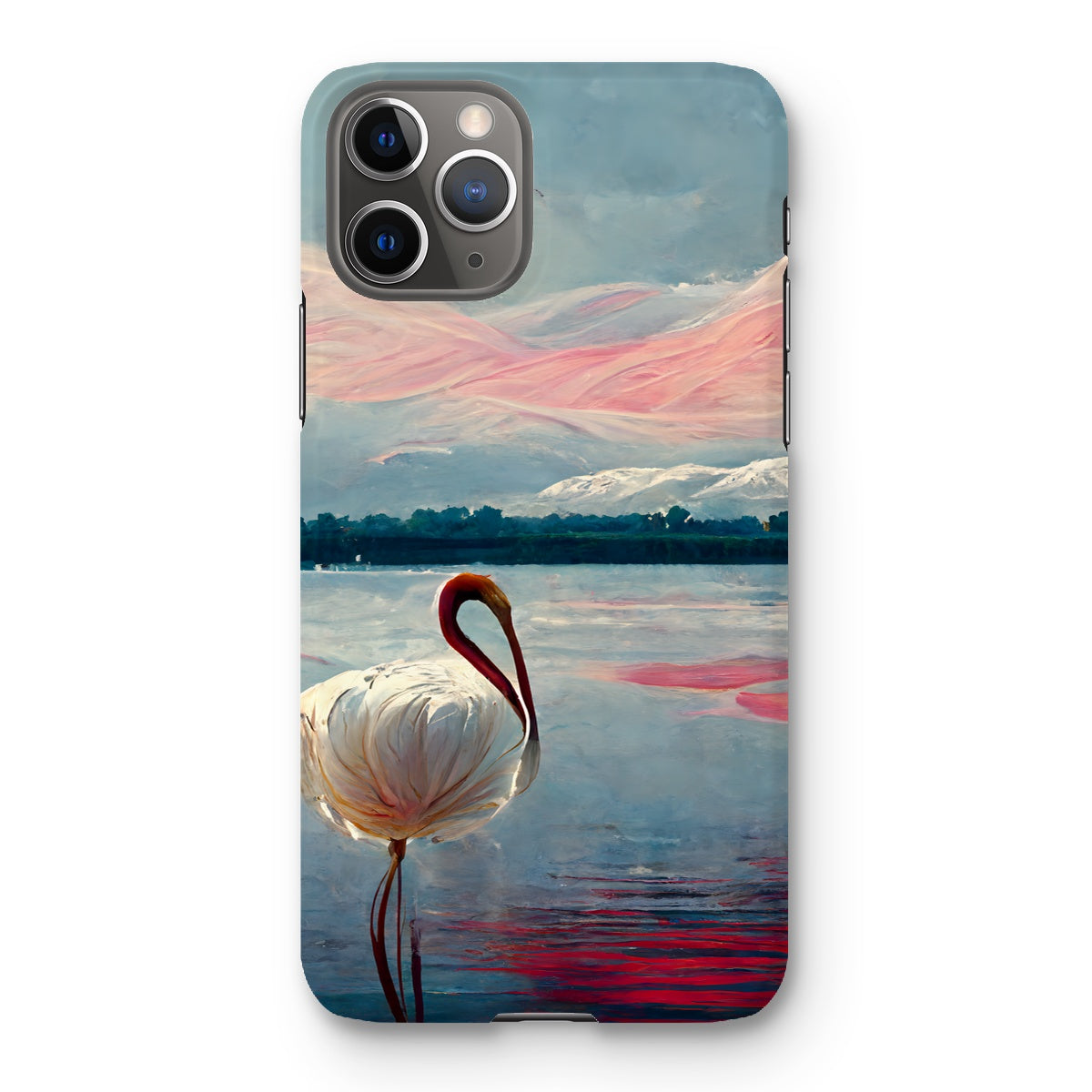 Flamingo Mountains Snap Phone Case