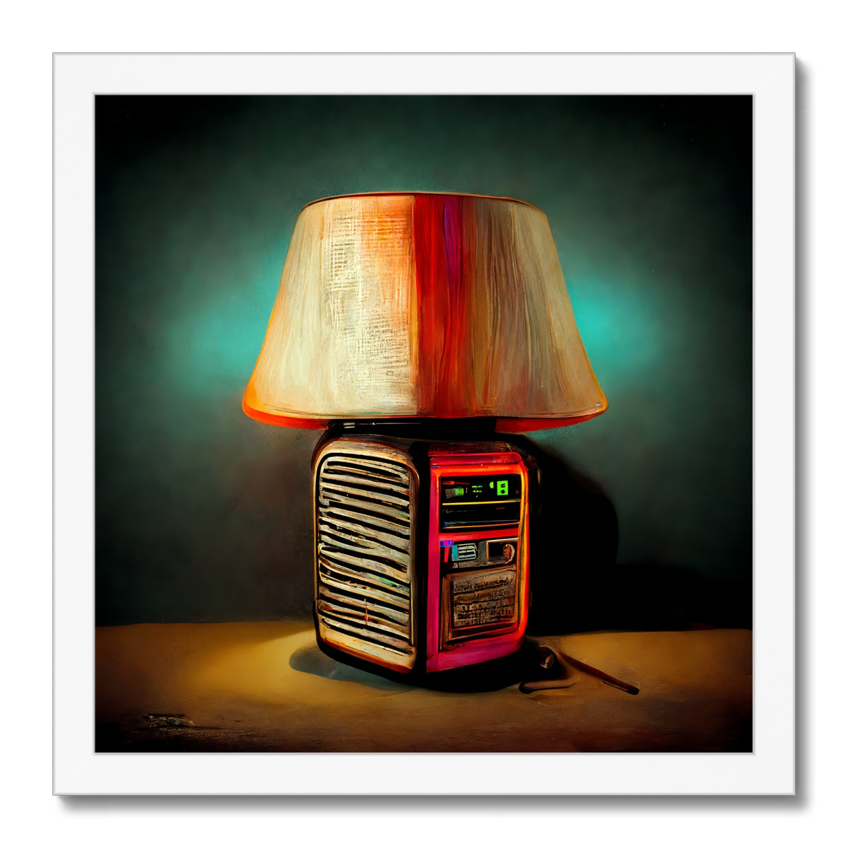 Lamp Frequencies Framed Print