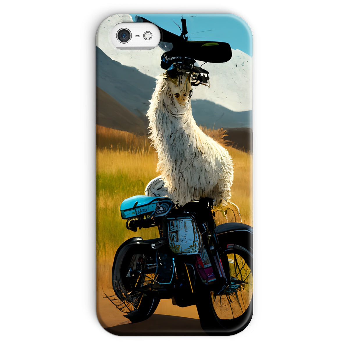 Llama on a Bike Snap Phone Case