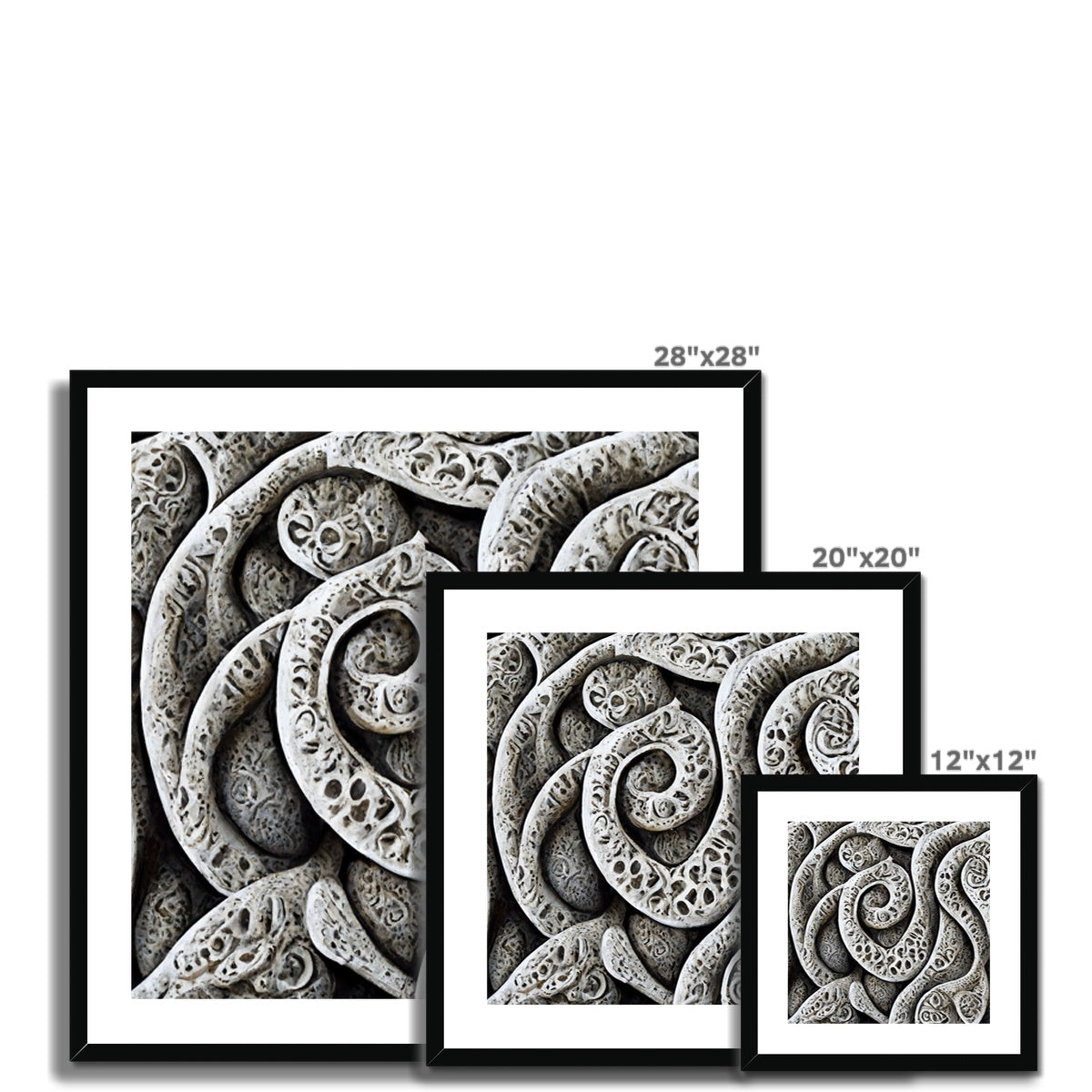 Stone Carvings Framed & Mounted Print