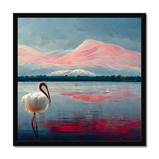 Flamingo Mountains Framed Print