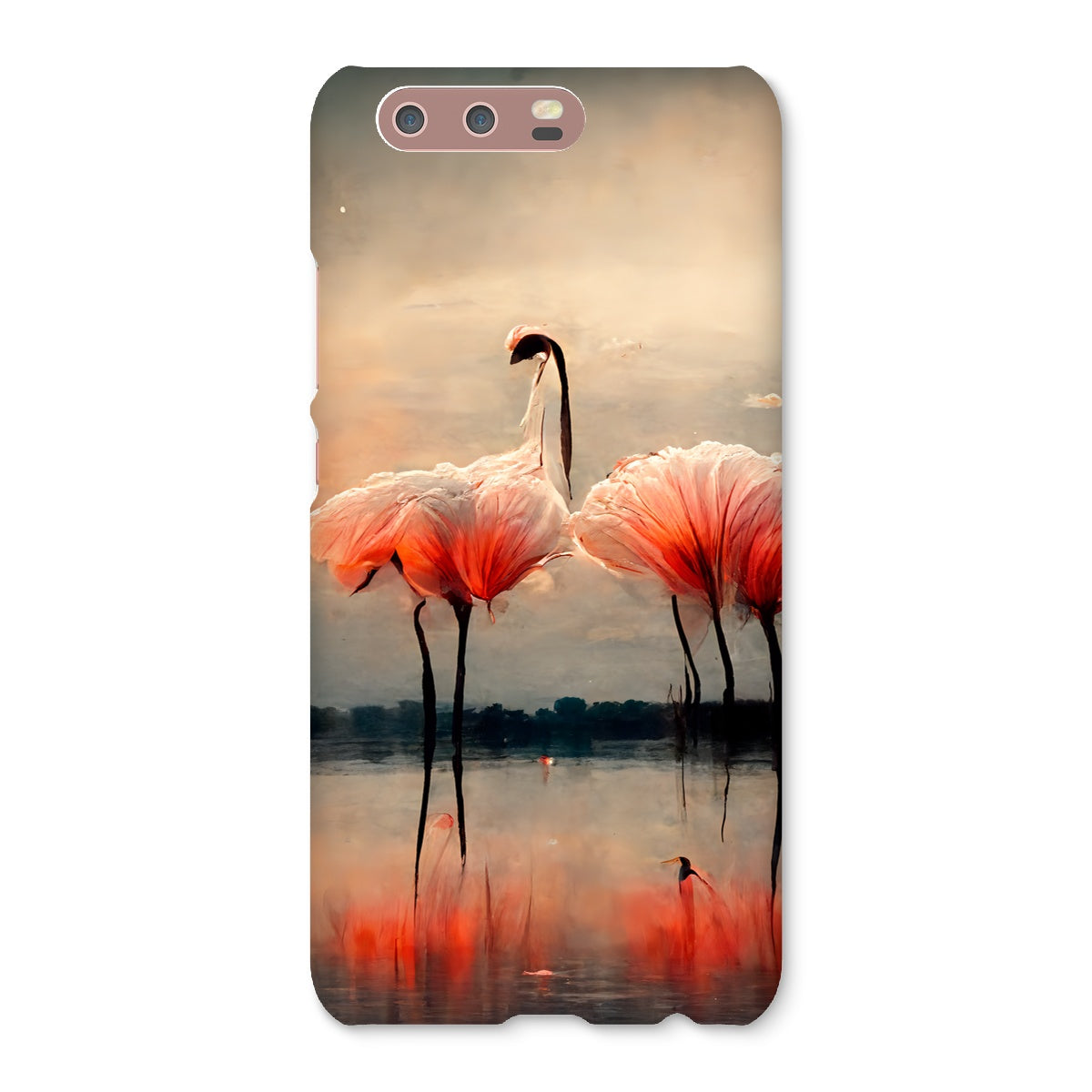 Flamingo Sunset Snap Phone Case