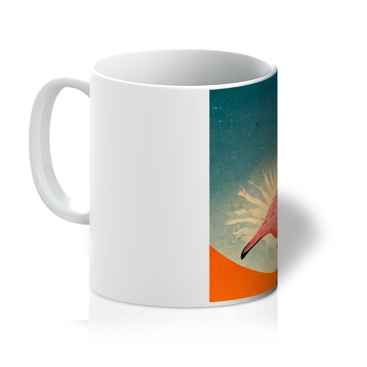 Flamingo Poster Style Mug