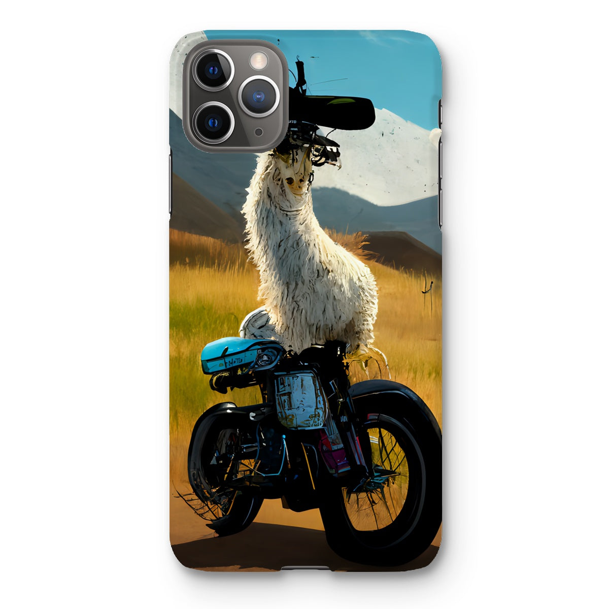 Llama on a Bike Snap Phone Case