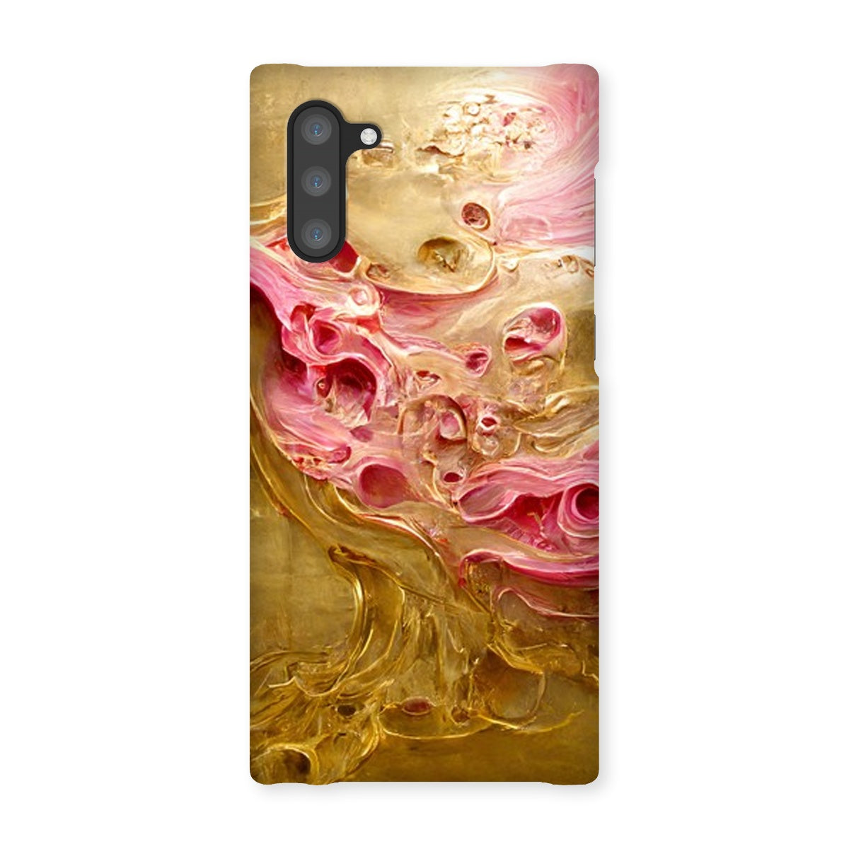 Swirls of Gold and Pinkk Snap Phone Case