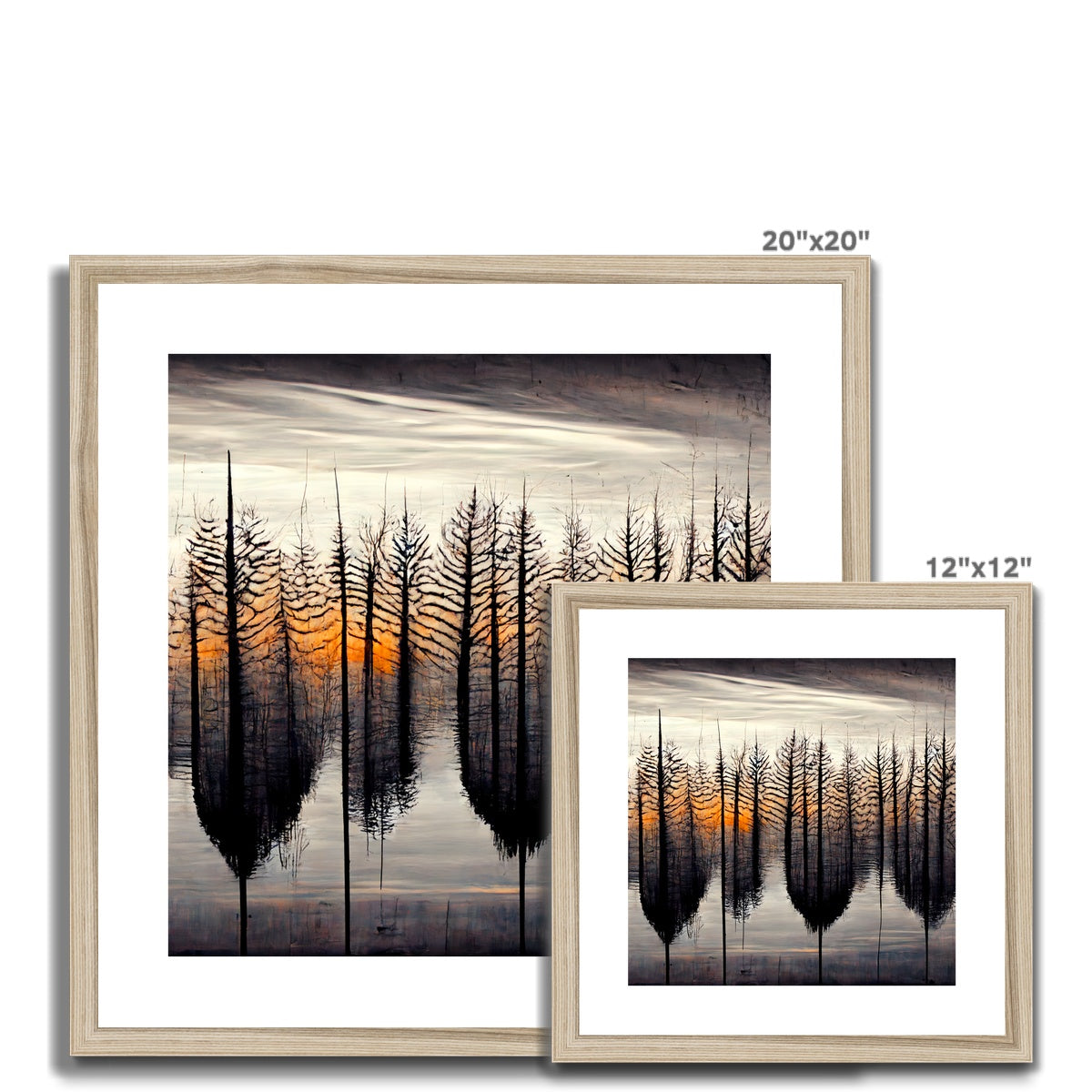 Tree Symmetry Framed & Mounted Print