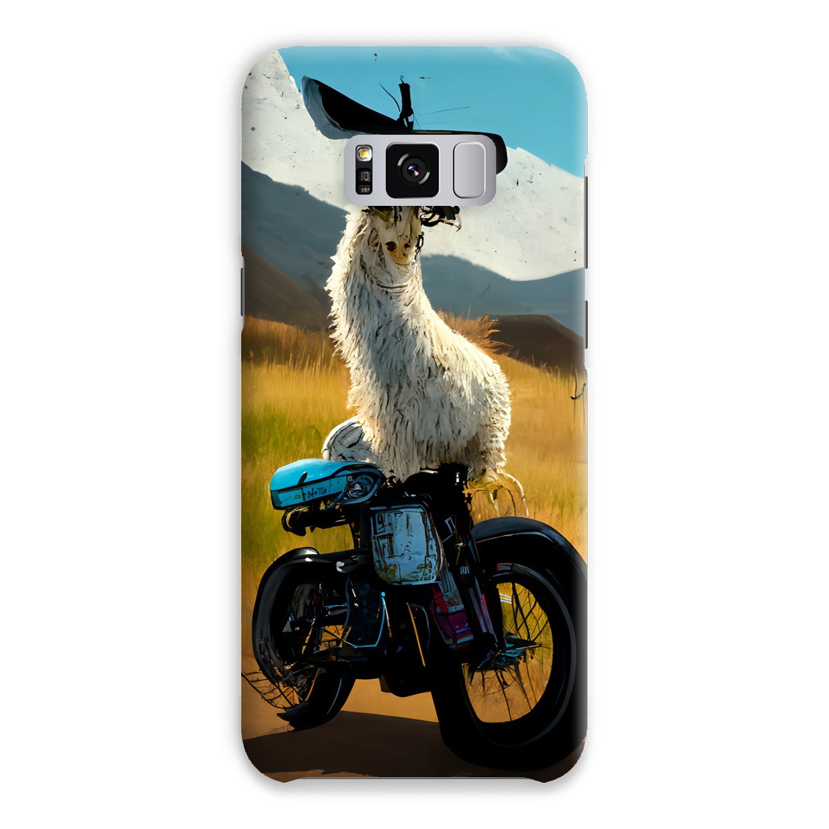 Llama on a Bike Snap Phone Case