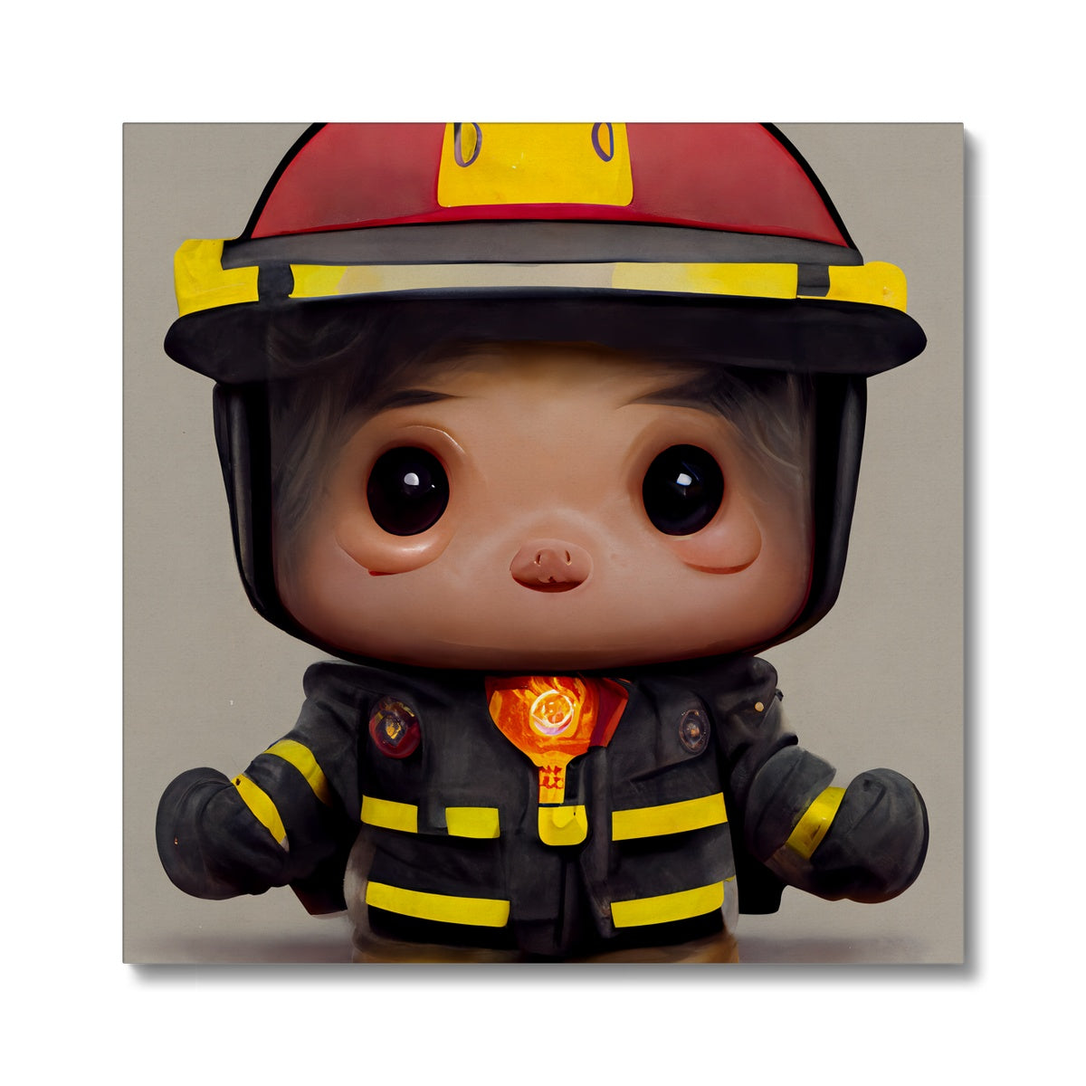 Fireman Guy Pop Canvas