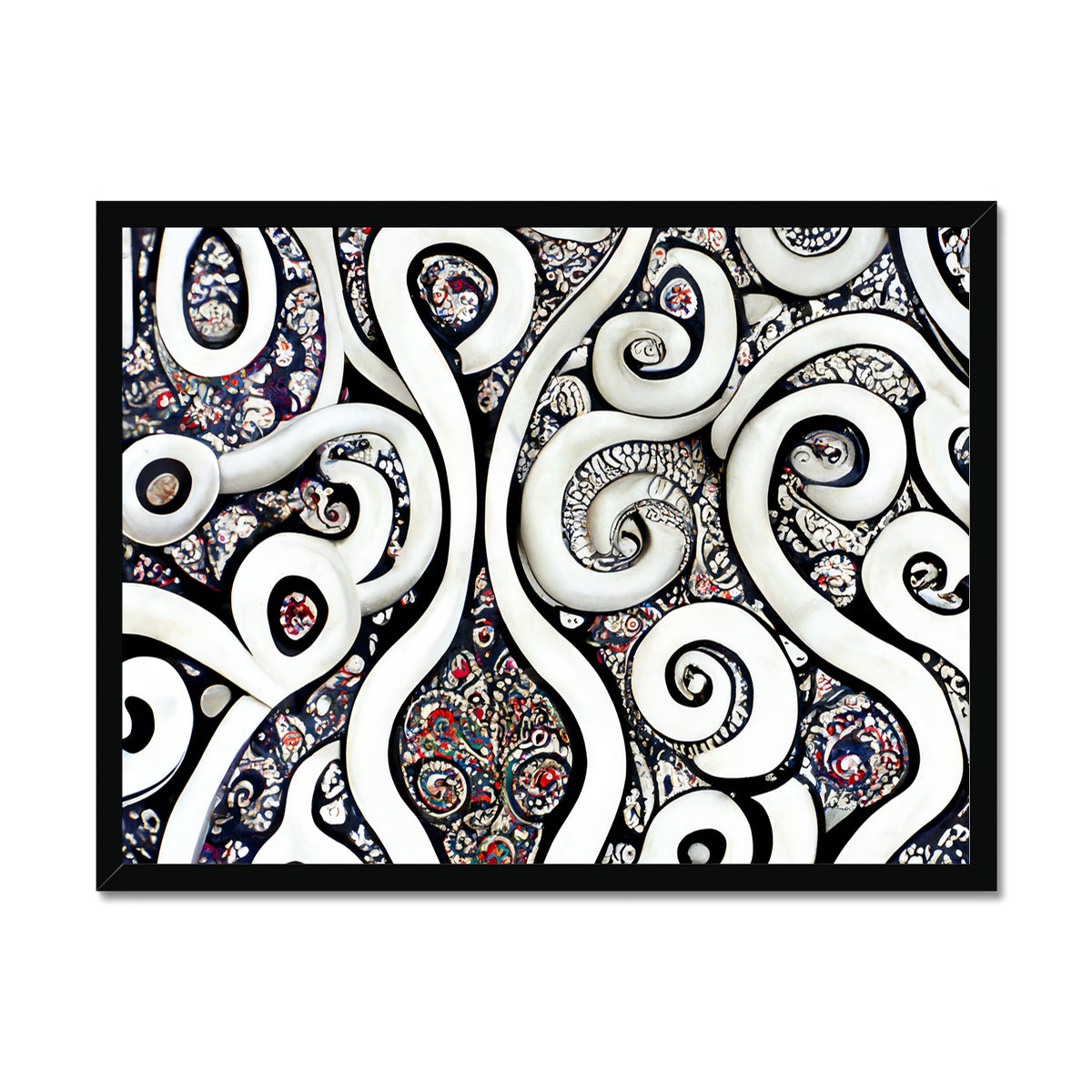 Paisley Swirls Framed Print