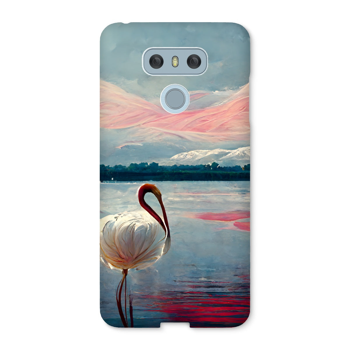 Flamingo Mountains Snap Phone Case