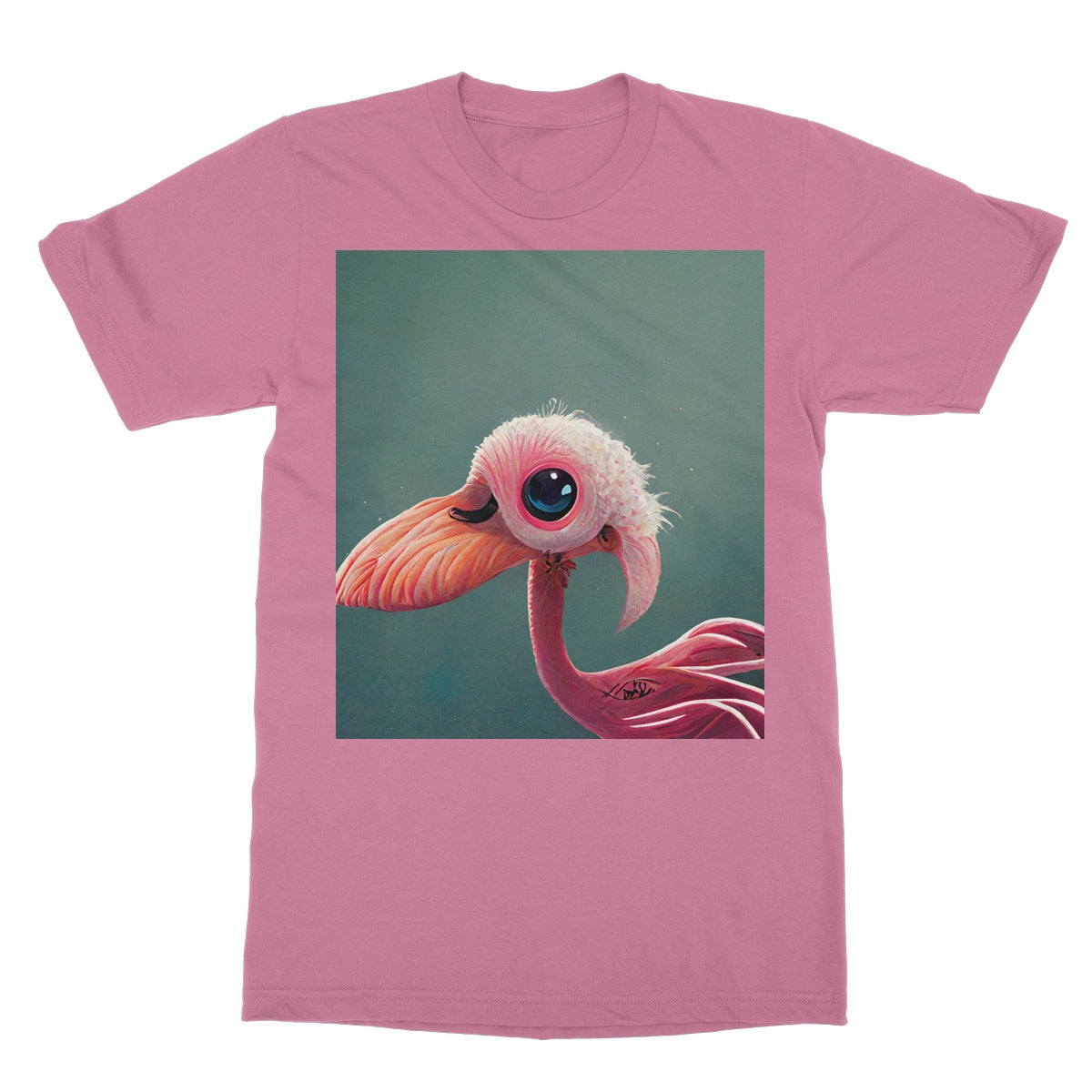 Baby Bird Flamingo Softstyle T-Shirt