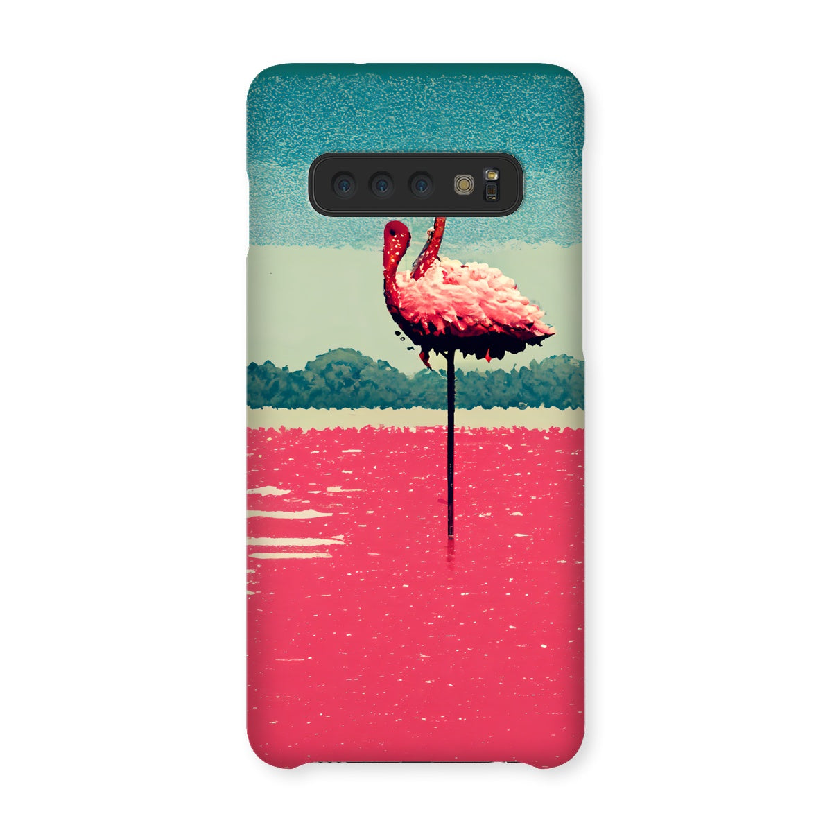 Flamingo 8 Bit Snap Phone Case