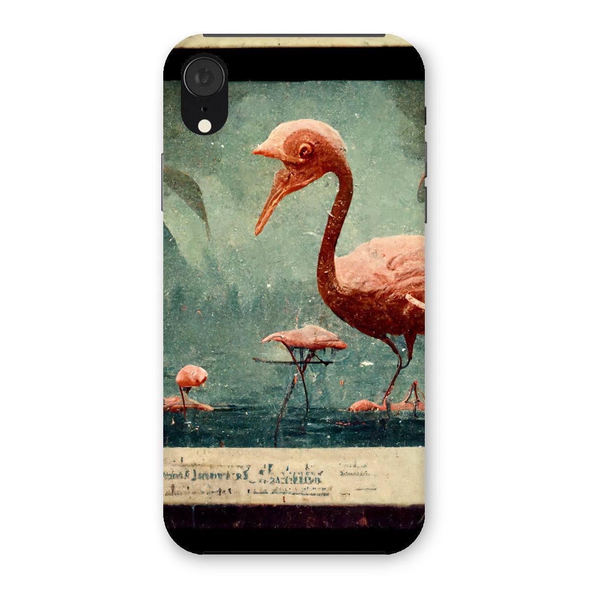 Flamingo Retro View Snap Phone Case